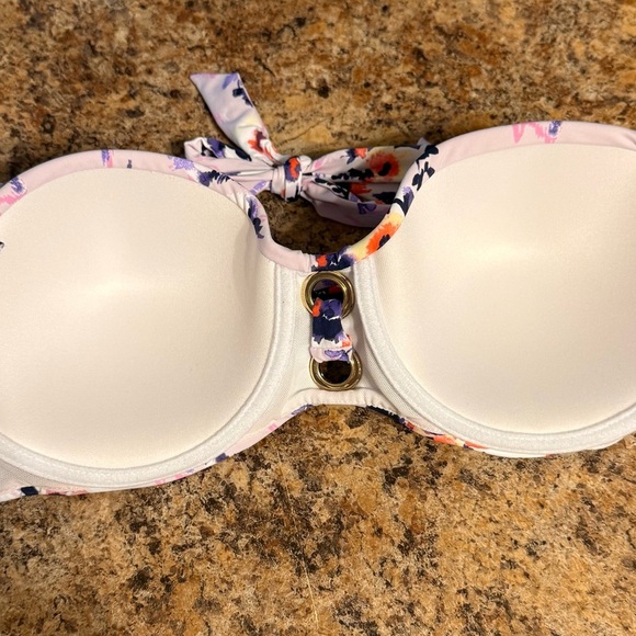 NWT Venus Bikini Purple Floral Top Underwire Padded Size 32DD/34D/36C - Picture 5 of 6